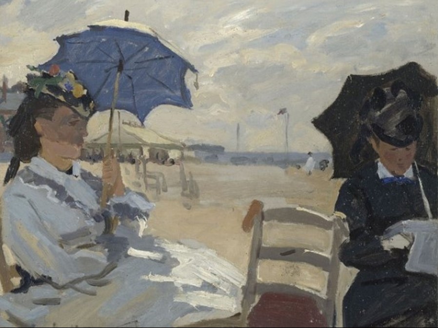 Claude Monet, La Plage de Trouville, 1870